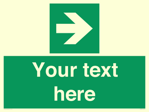 Custom Arrow Right Sign